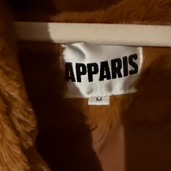 Apparis Teddy Jacket in Rich Brown - Picture 2 of 3